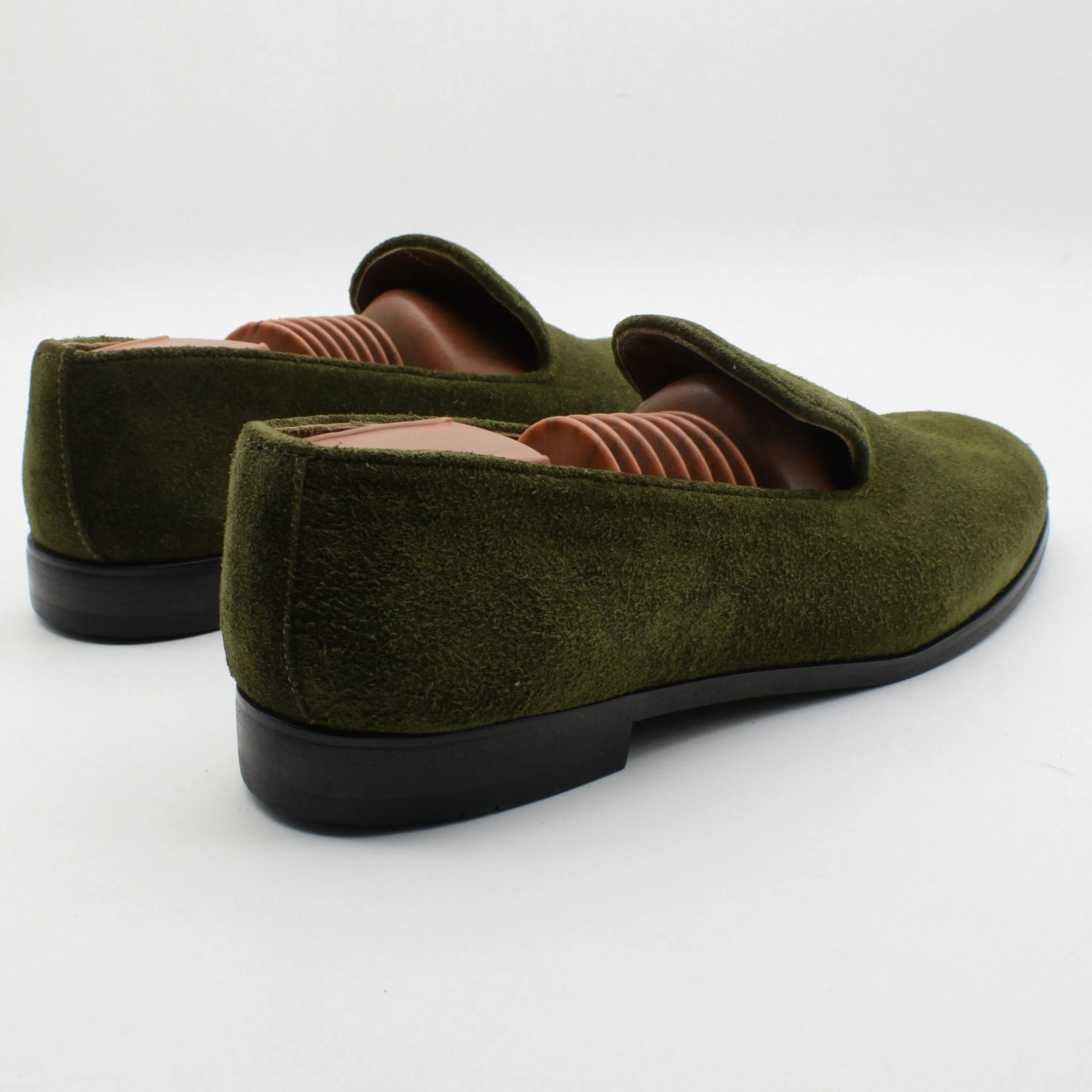 Suede Loafers Cleaning SUEDE VELVET LOAFERS - BLACK SOLE
