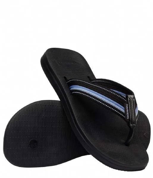 HAVAIANAS NEW URBAN WAY - BLACK.BLACK Milano Slides