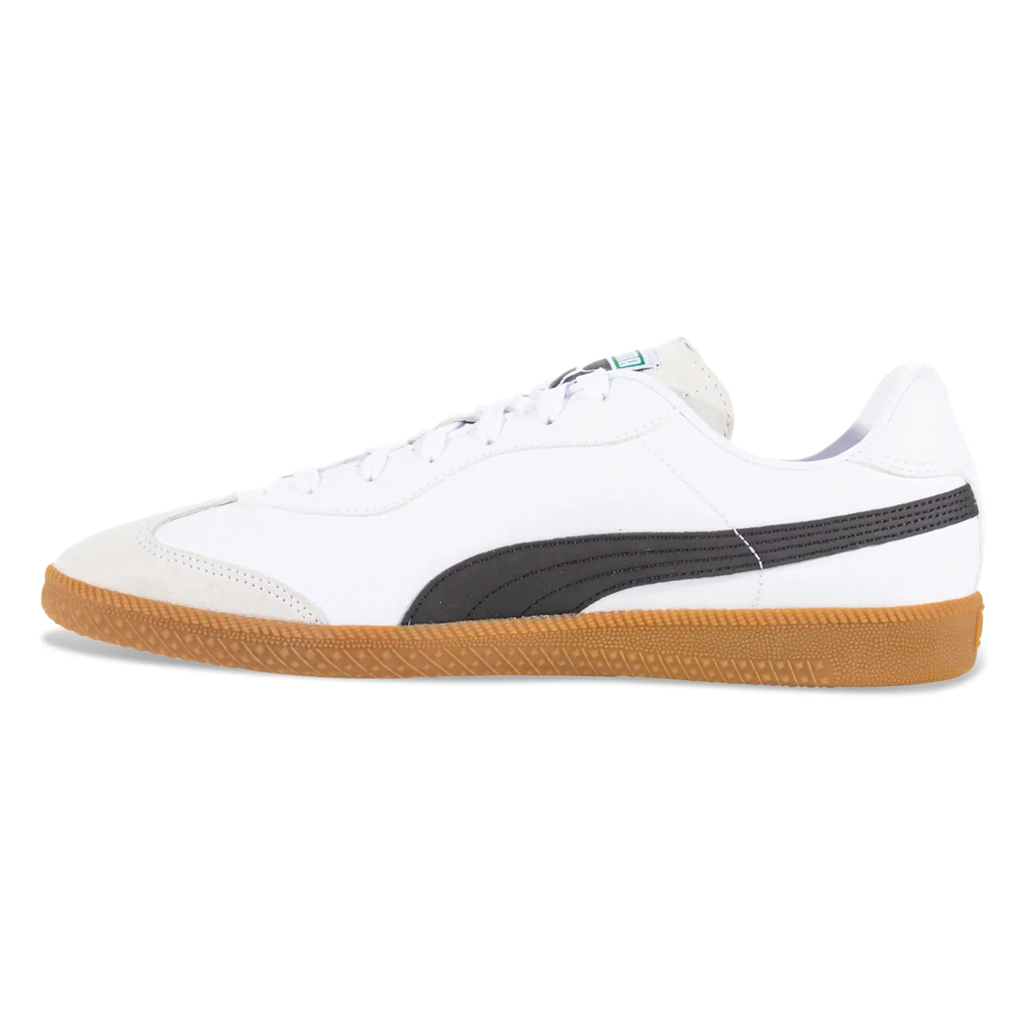 Puma King 21 Indoor Soccer Shoes (Puma White/Puma Black/Gum) Size Guide Asics Shoes