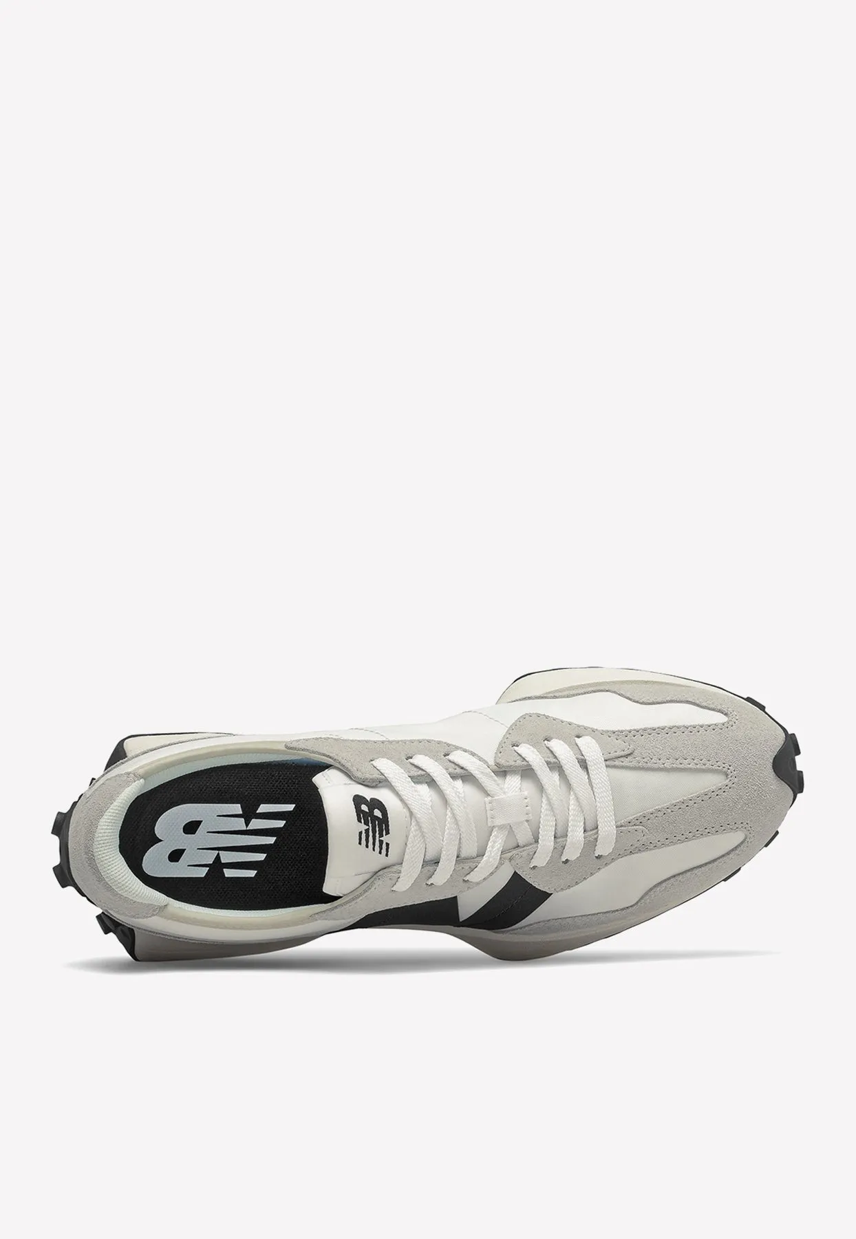 327 Low-Top Sneakers in Sea Salt with Black 9060 Women New Balance