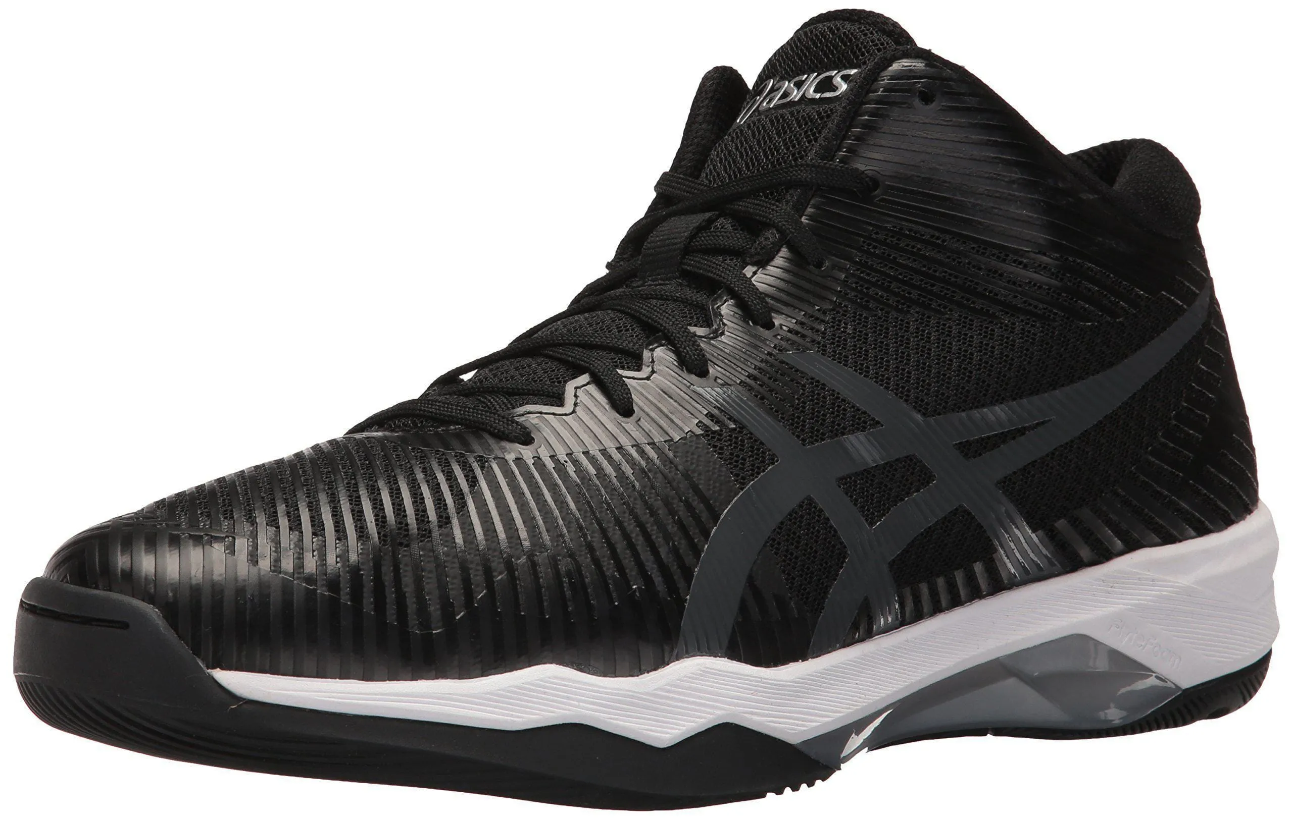 ASICS Mens Volley Elite FF MT Volleyball Shoe, Black/Dark Grey/White, 10.5 Medium US Asics Shoes Uk
