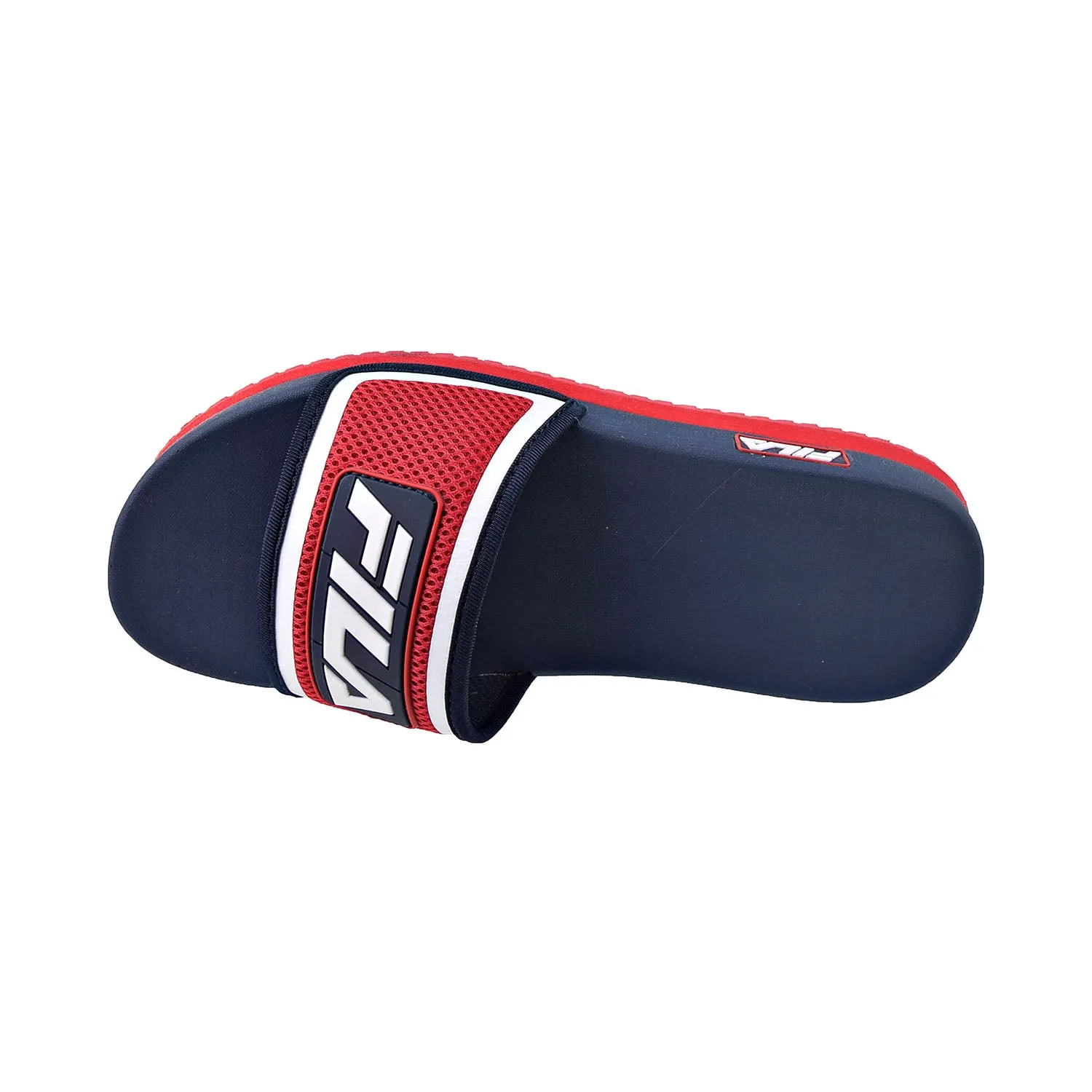 Ravens Slippers Fila Men's Lunar Slides Dress Blue-Red-White