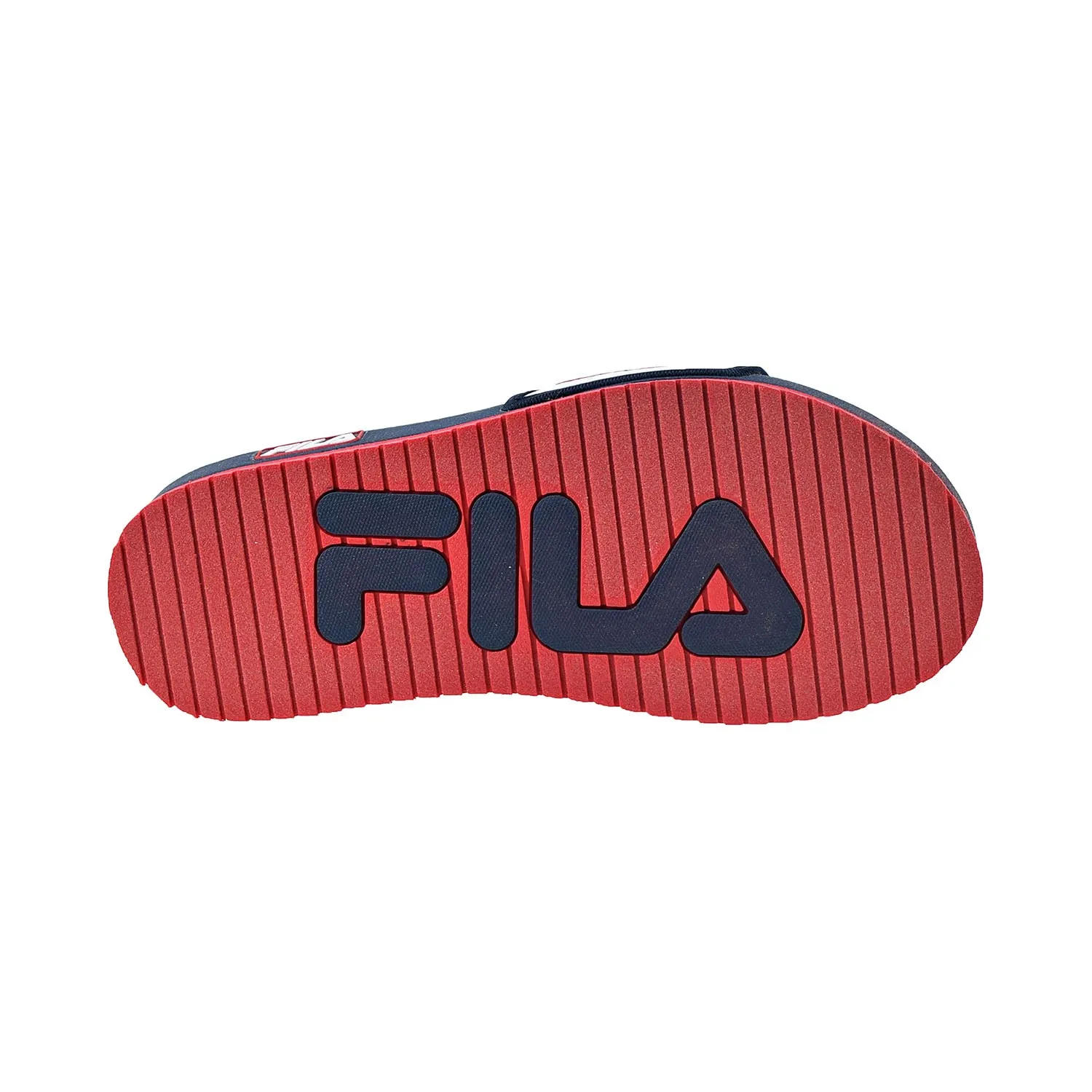 Fila Men's Lunar Slides Dress Blue-Red-White Luofu Slippers