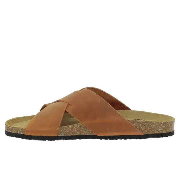Plakton 175007 Brown Men's Sandals Athletic Slide Sandals