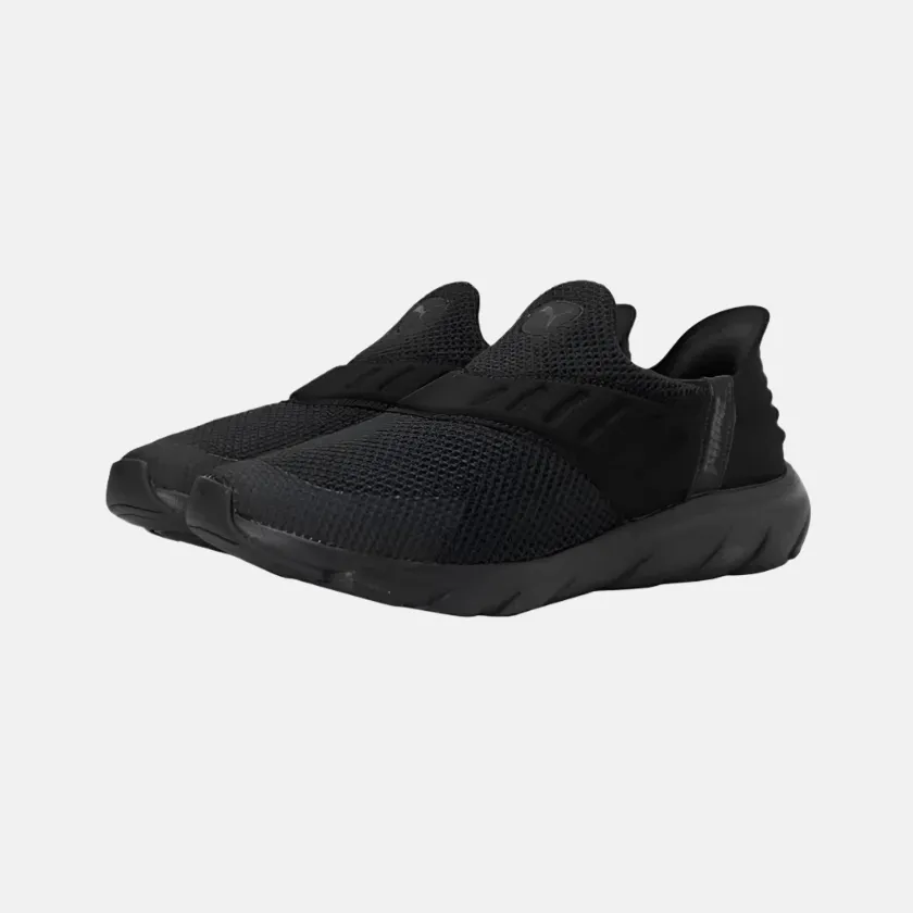 Puma Softride Flex Ease In Men's Slip-On Lifestyle Shoes -Black/Flat Dark Gray Puma Falcon Shoes