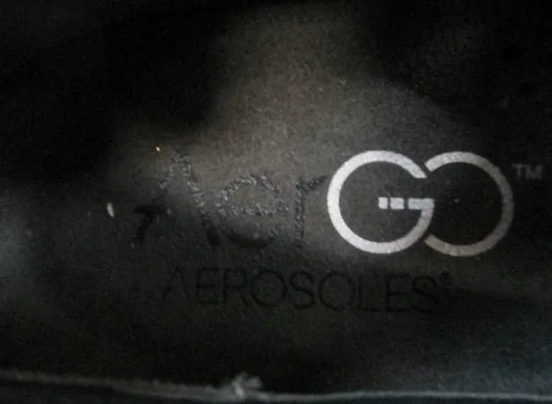 Handmade Loafers MINT Womens AERGO AEROSOLES MOC Suede Leather Slip on Shoe 10 BLACK Loafer