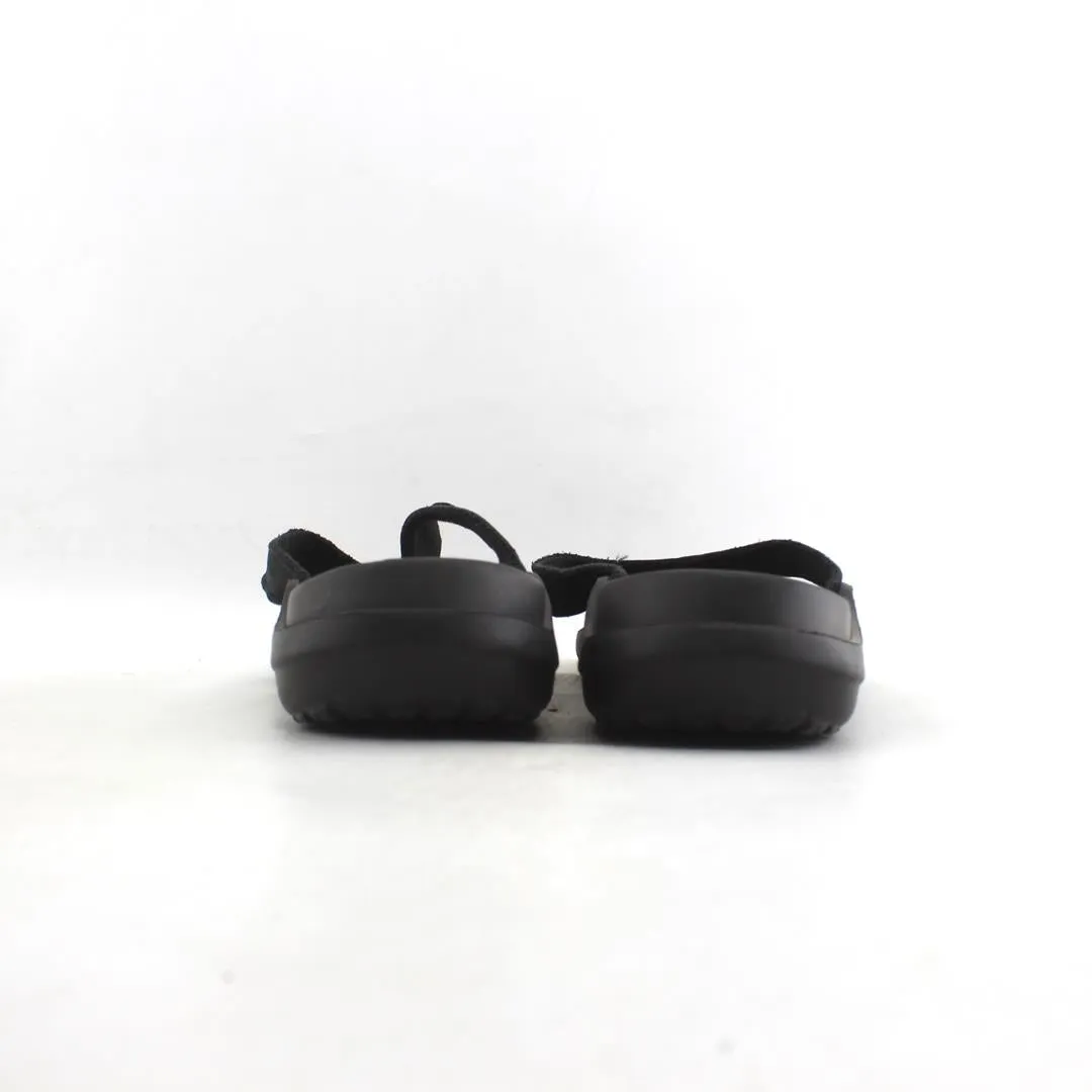 Pug Dog Slippers CROCS CAPRI  BIJOU BLACK RELAXED FIT