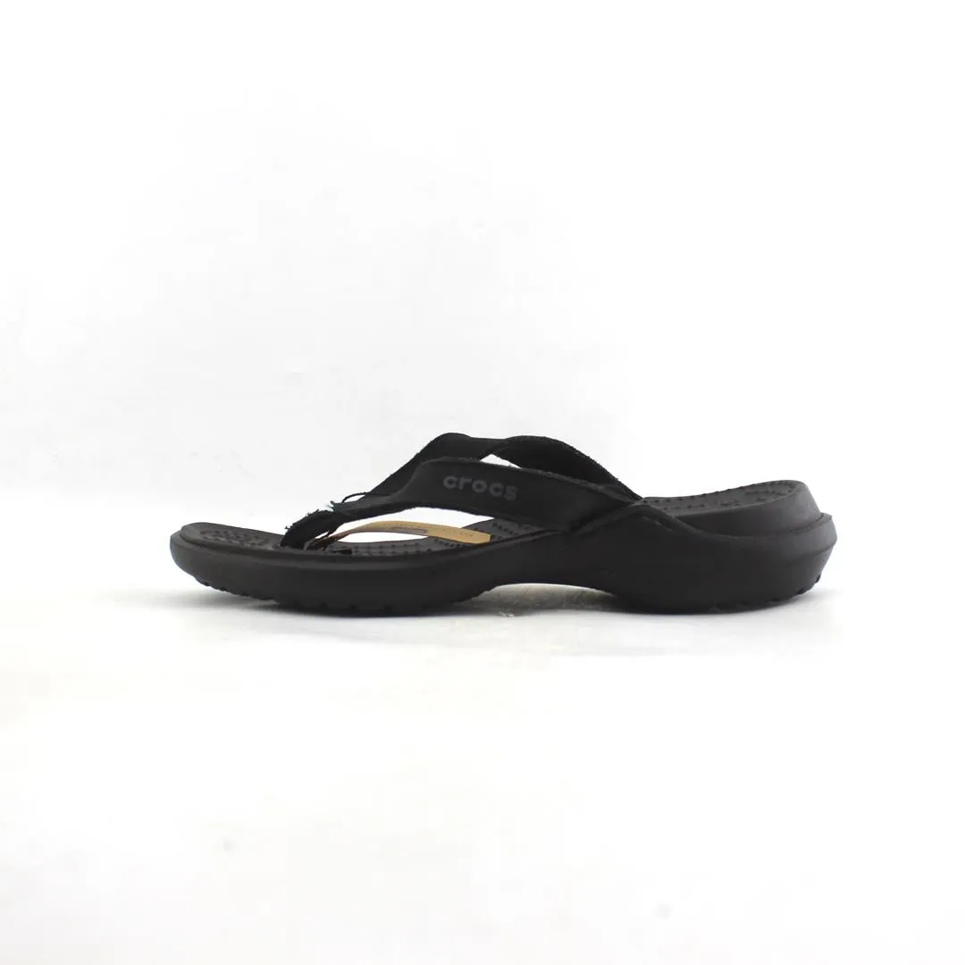 Pretty Slides CROCS CAPRI  BIJOU BLACK RELAXED FIT