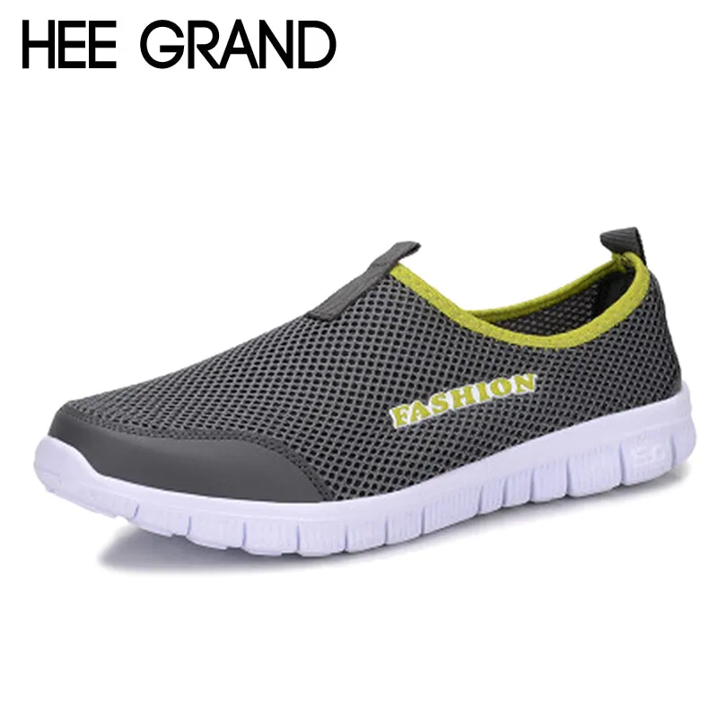 Flat Church Shoes HEE GRAND 2017 Summer Casual Shoes Male Lazy Network Shoes Men Foot Wrapping Breathable Shoes Drop Shipping Size 46 XMR199
