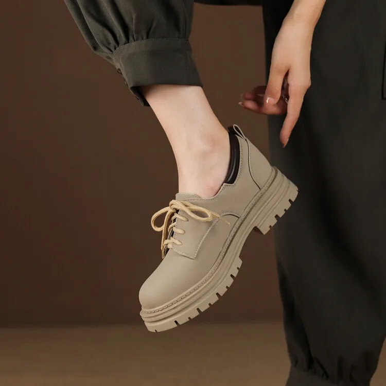 Stitchlite Wingtip Oxfords Women's Round Toe Lace Up Oxford Shoes