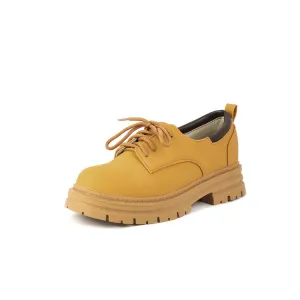 Comfort Oxfords Women's Round Toe Lace Up Oxford Shoes