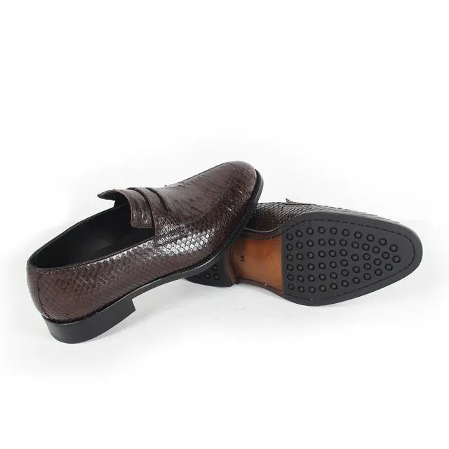 Vikeduo 2018 handmade designer Snakeskin fashion party wedding brand leisure male dress causal genuine leather Mens Loafer shoes 3eee Work Boots