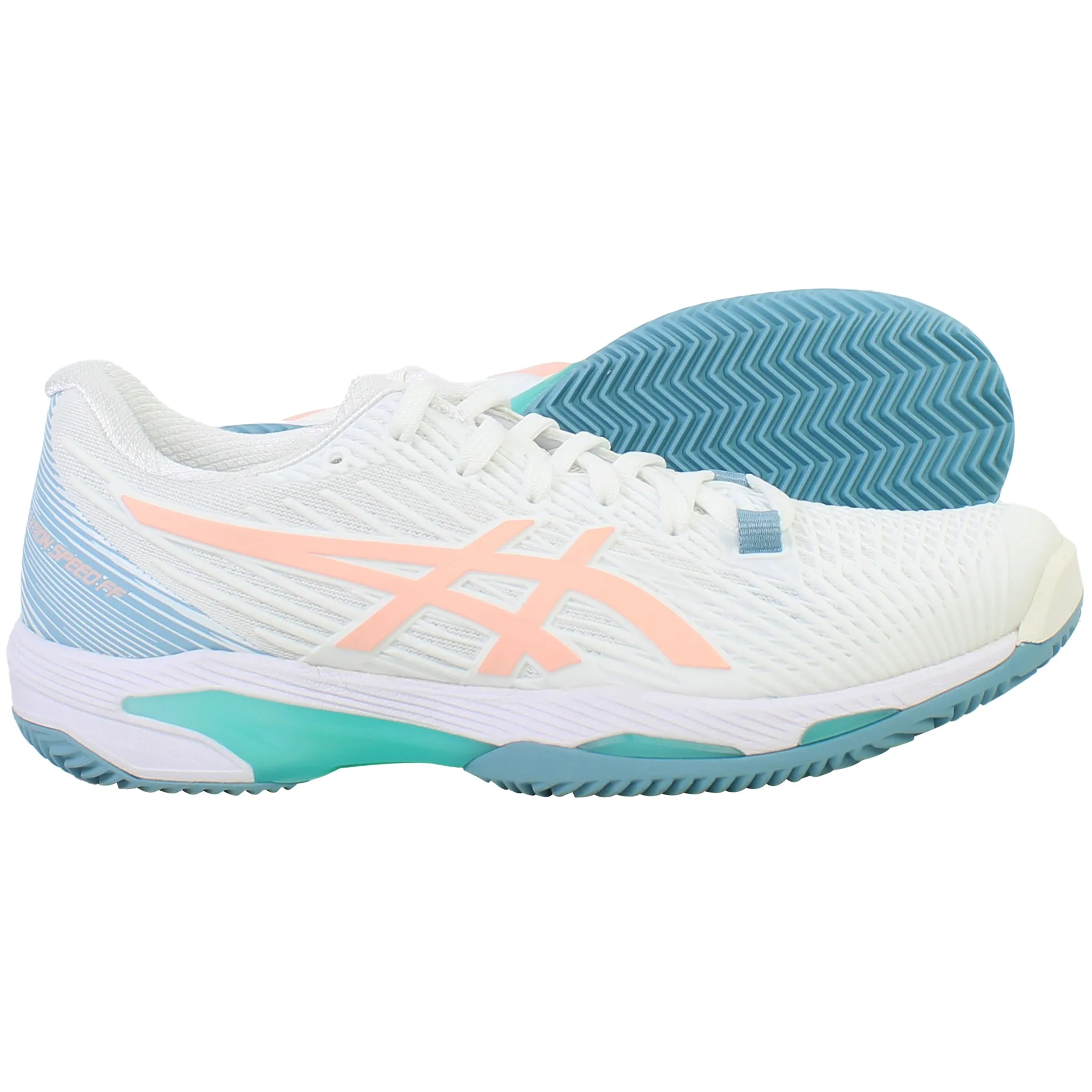 Asics Solution Speed FF 2 Clay Womens White Tennis Shoes Asics Gel Course Golf Shoes