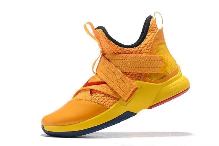 Nike Lebron Soldier XII 12 SFG EP Orange Yellow Men Shoes Sale Size US7,8,8.5,9,10,11,12 Asics Lifting Shoes