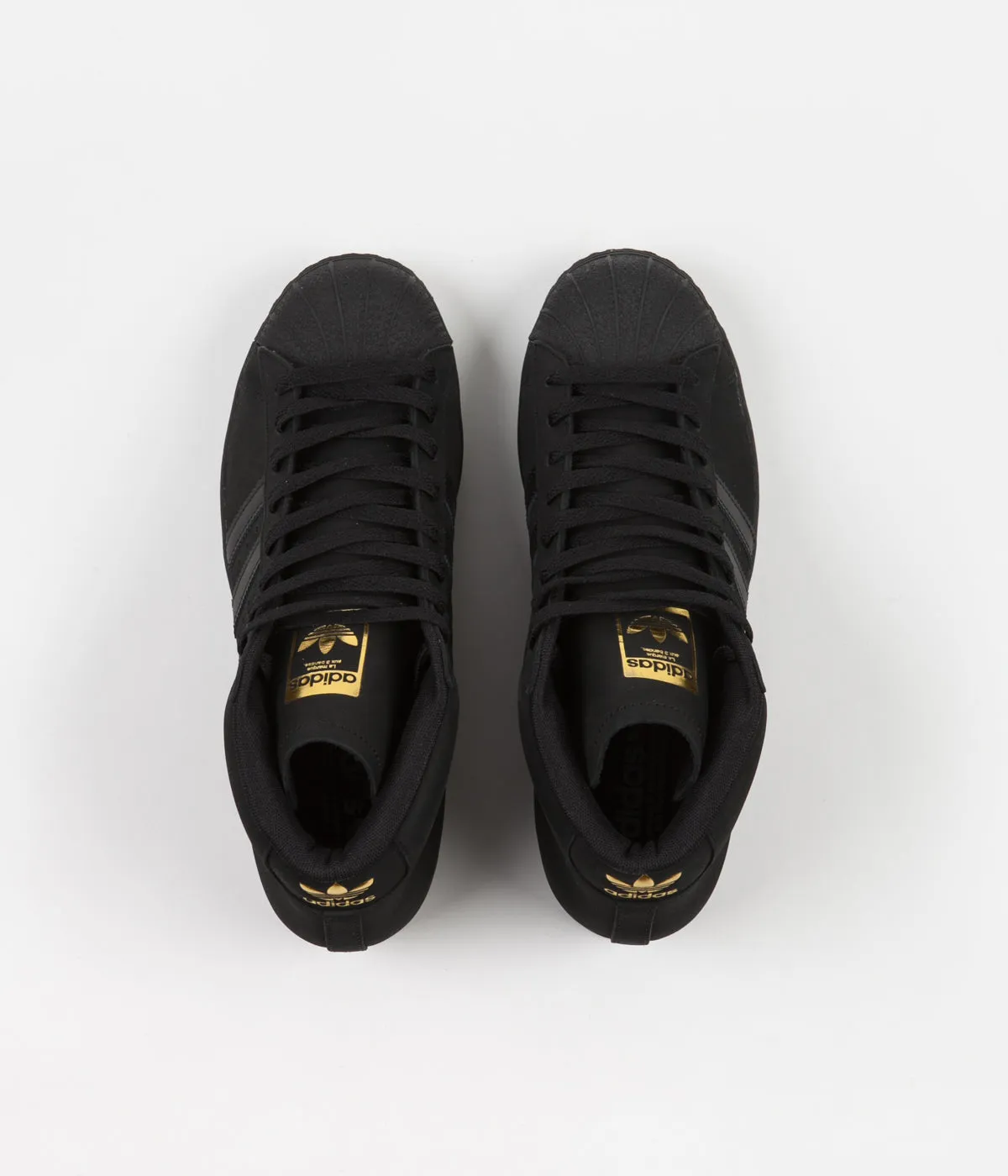Adidas Pro Model Shoes - Core Black / Gold Metallic / White Shoes Adidas Zx
