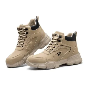 Men Work Safety Anti-smash Anti-stab Work Shoes Best Cowboy Boot Work Boots