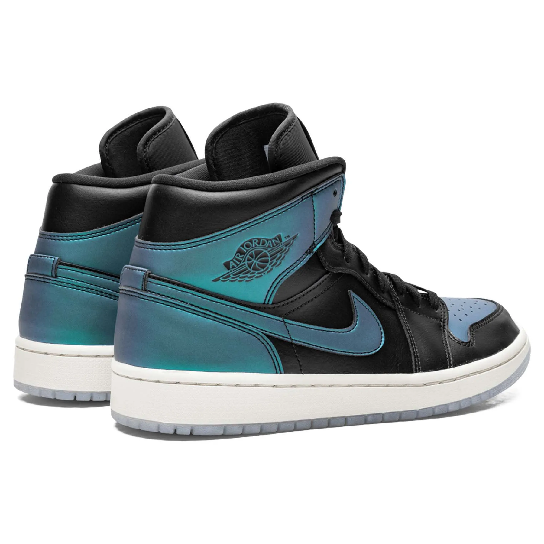 Air Jordan 1 Mid Wmns 'Metallic Turquoise' Old Asics Shoe Models