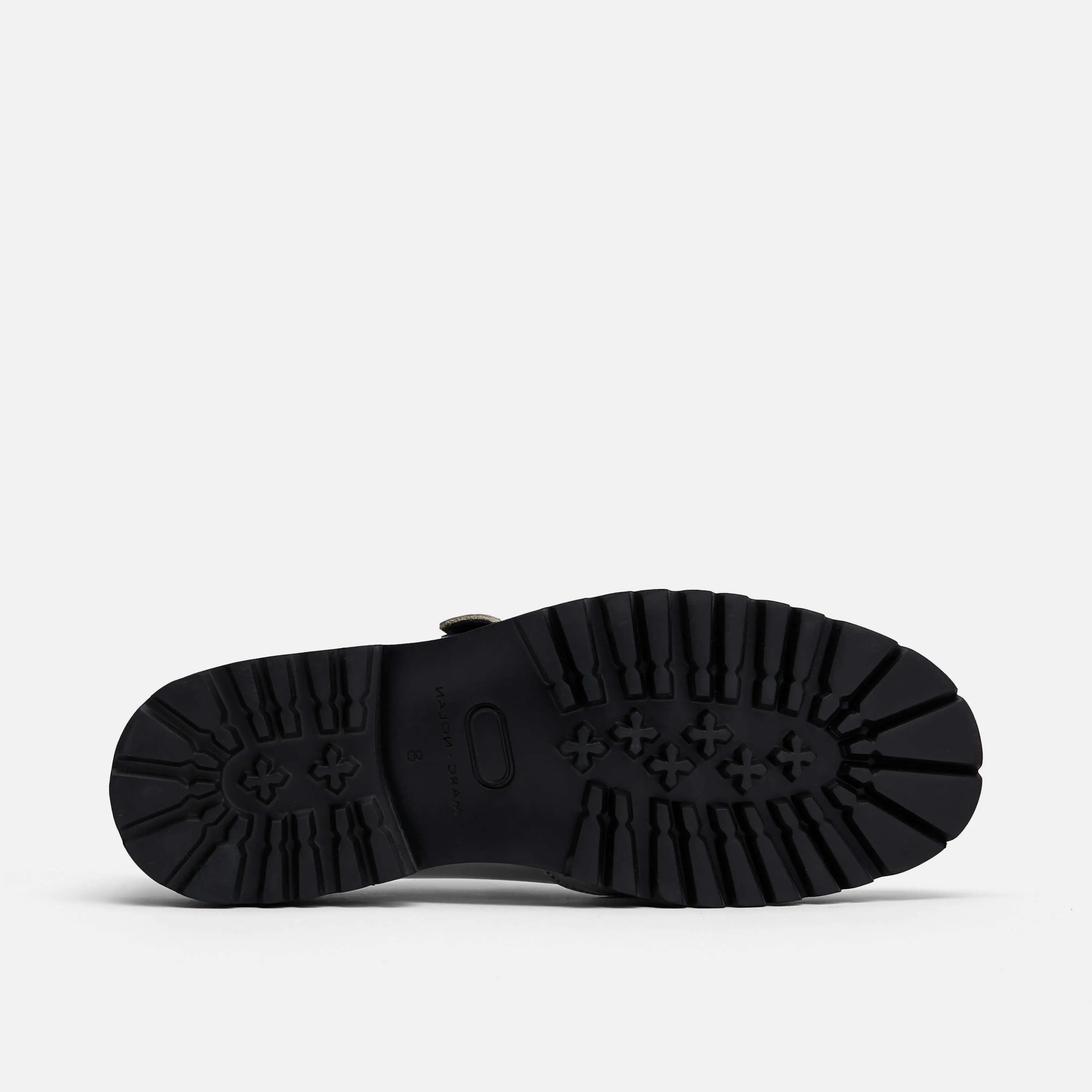 Patent Oxford Shoes Ms. Atlas Chrome Patent Leather Lug Derby