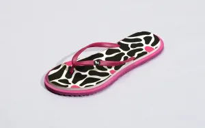 Printed Flip Flops : Black Bunion Hiding Flip Flops