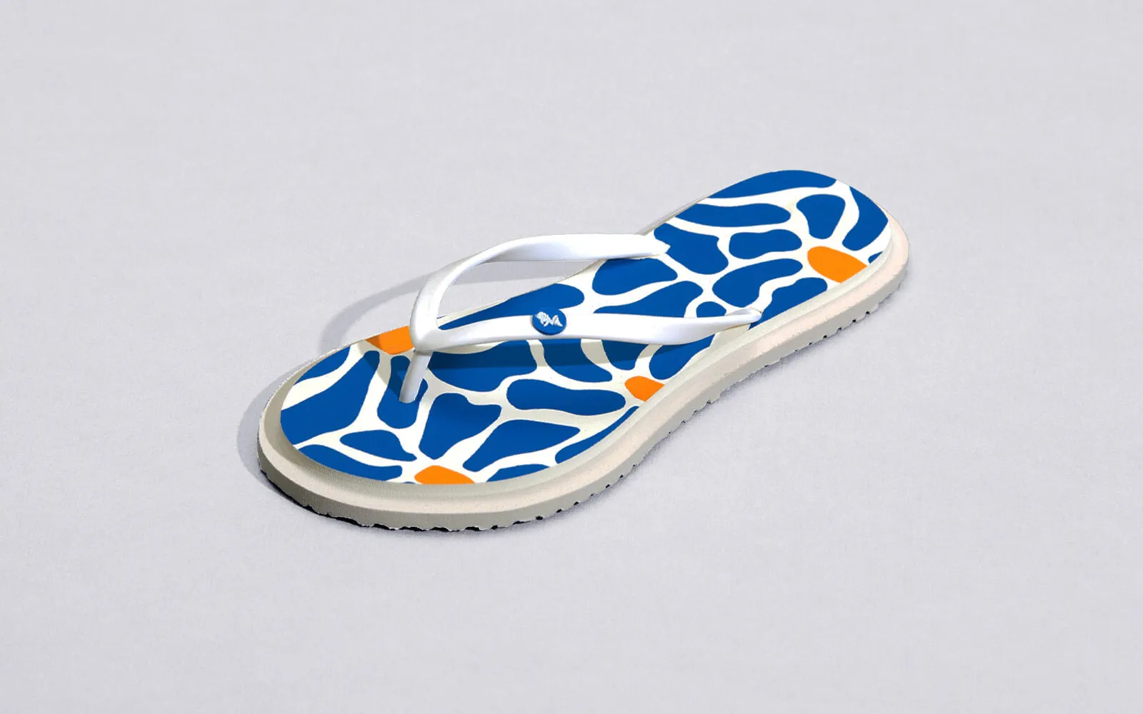 Printed Flip Flops : Blue Best Flip Flops For Fallen Arches