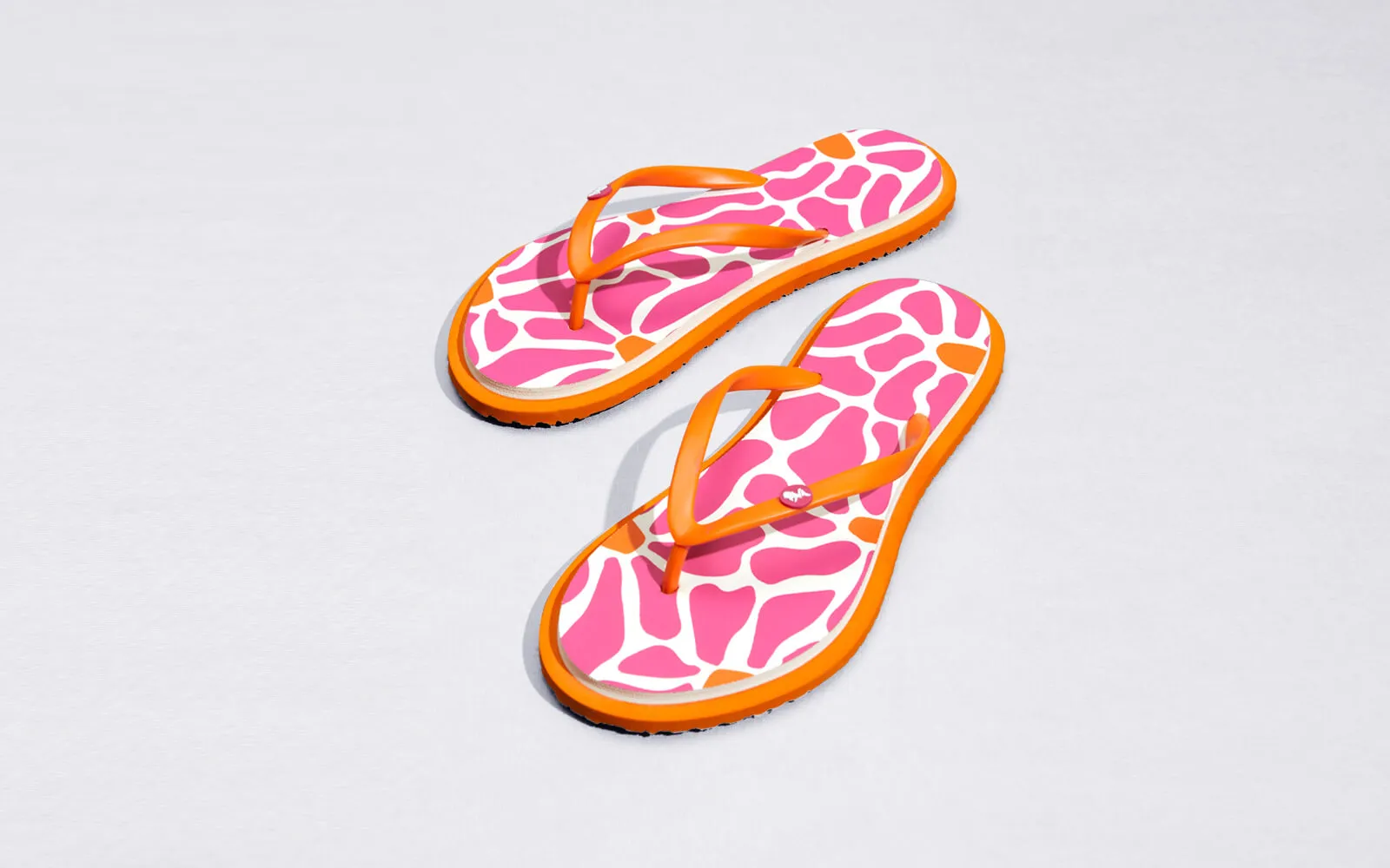 Printed Flip Flops : Pink Flip Flops That Massage Your