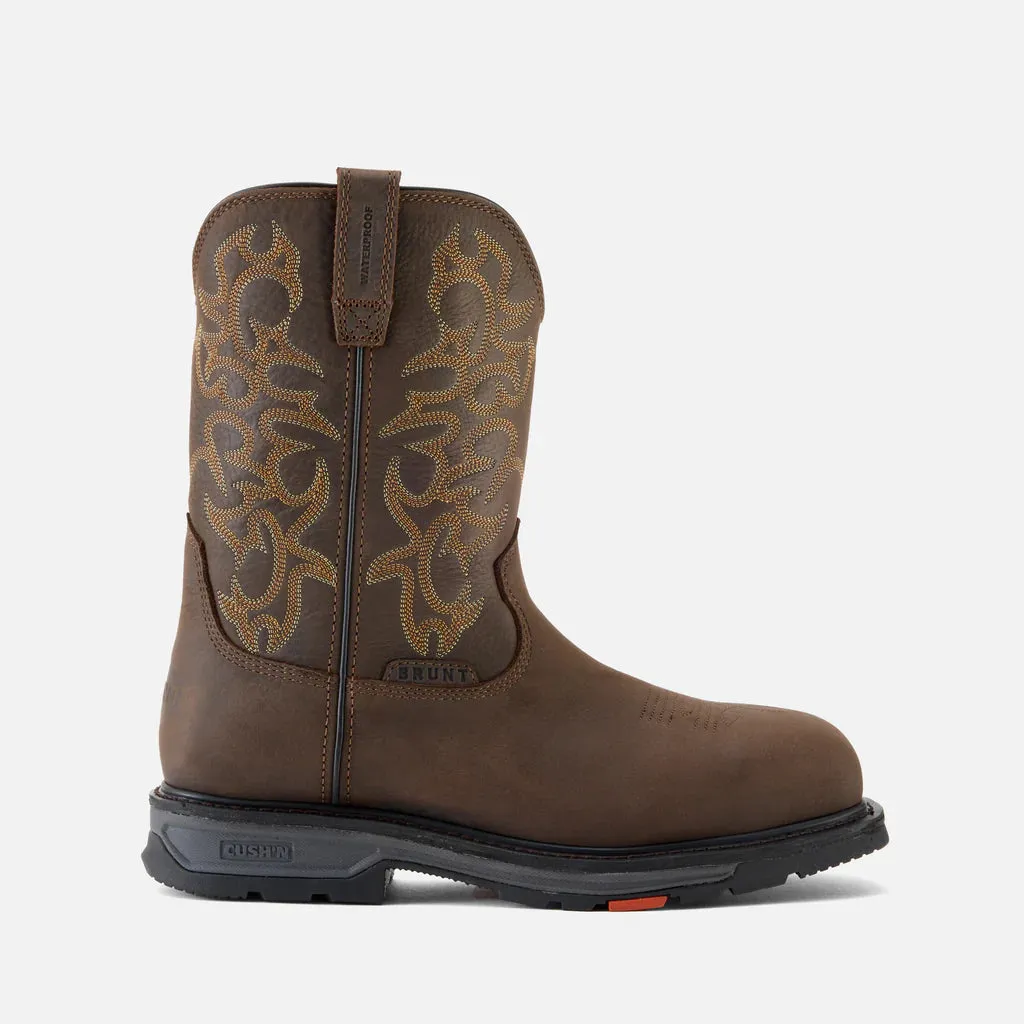 Brunt The Vastbinder Welted (Comp Toe) 10" Waterproof Square Toe Men's Best Work Boots For Concrete Work