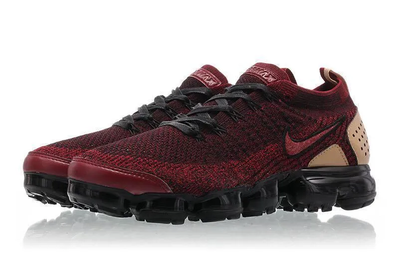 Nike Air Vapormax Flyknit 2 Red Brown Shoes Sneakers Men !!! CYBER MONDAY SALE !!! Carolina Herrera Sneakers