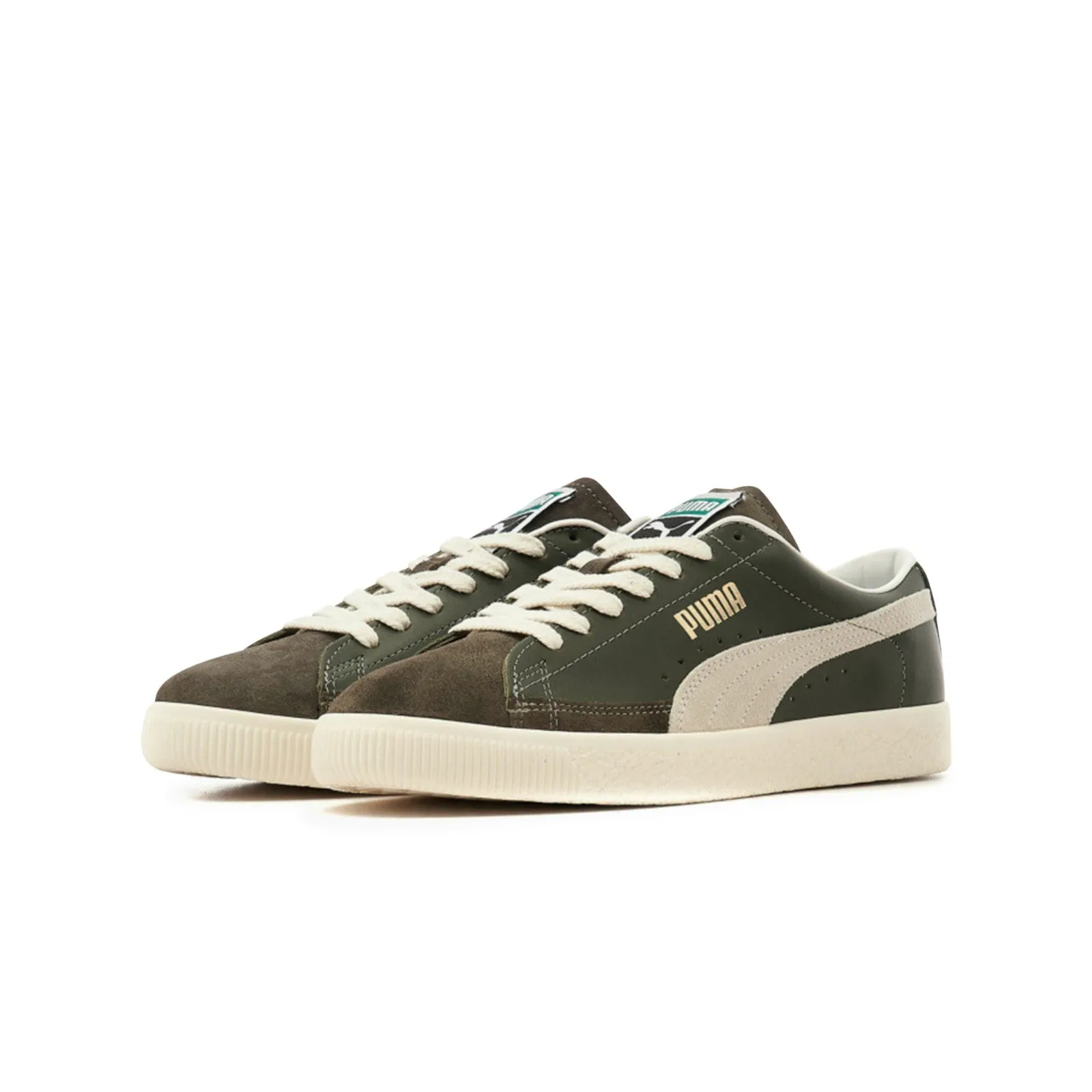 Puma Basket VTG (Forest Night-Puma White) Men's Shoes 374922-14 Asics Gel Blade 7 Badminton Shoes