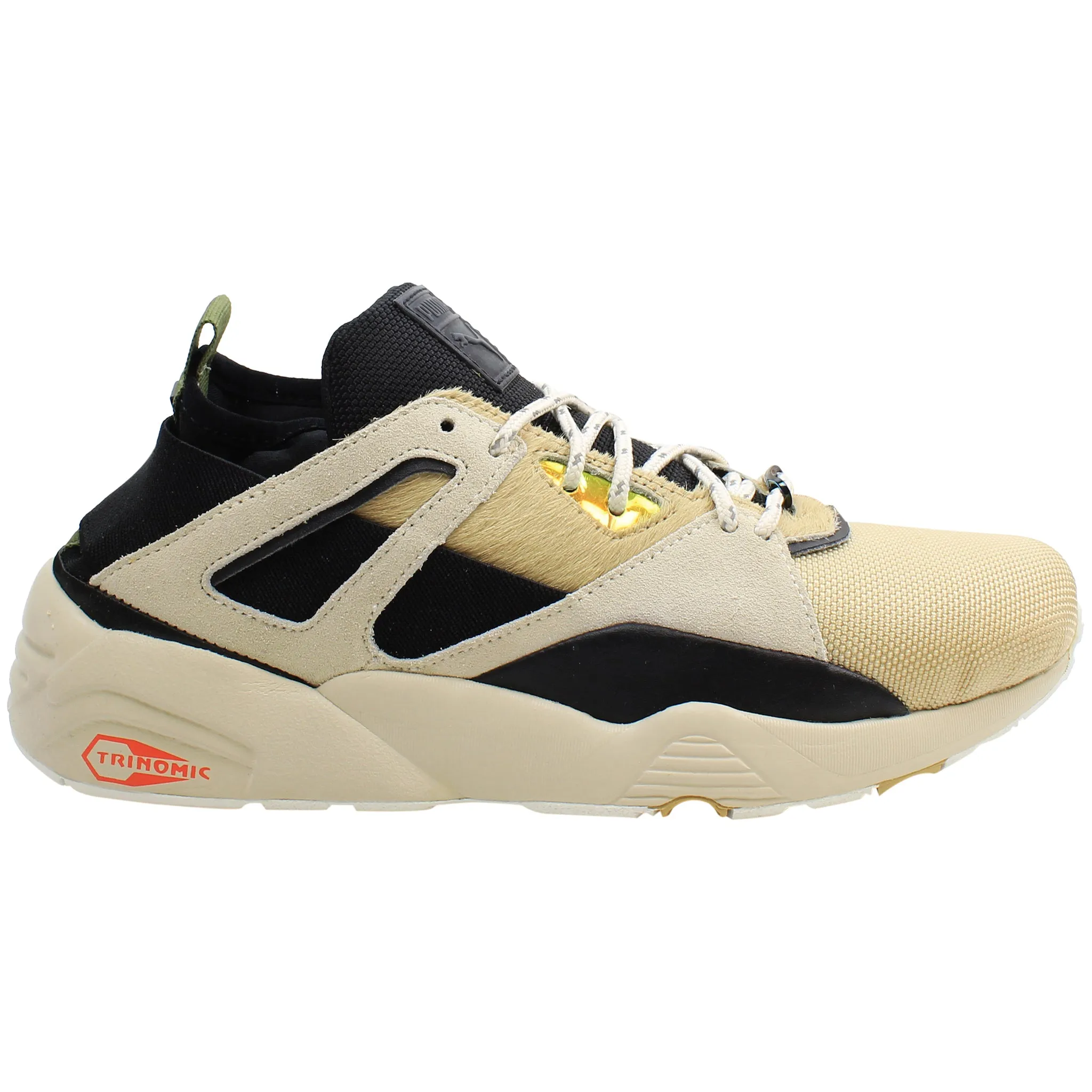 Asics Shoes With Jeans Puma BOG Sock Camping Mens Beige/Black Trainers