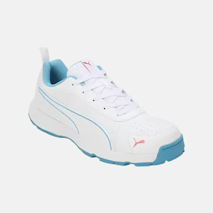 Puma Classic Cat Men's Cricket Shoes -White/Blue Puma Backcourt Shoes