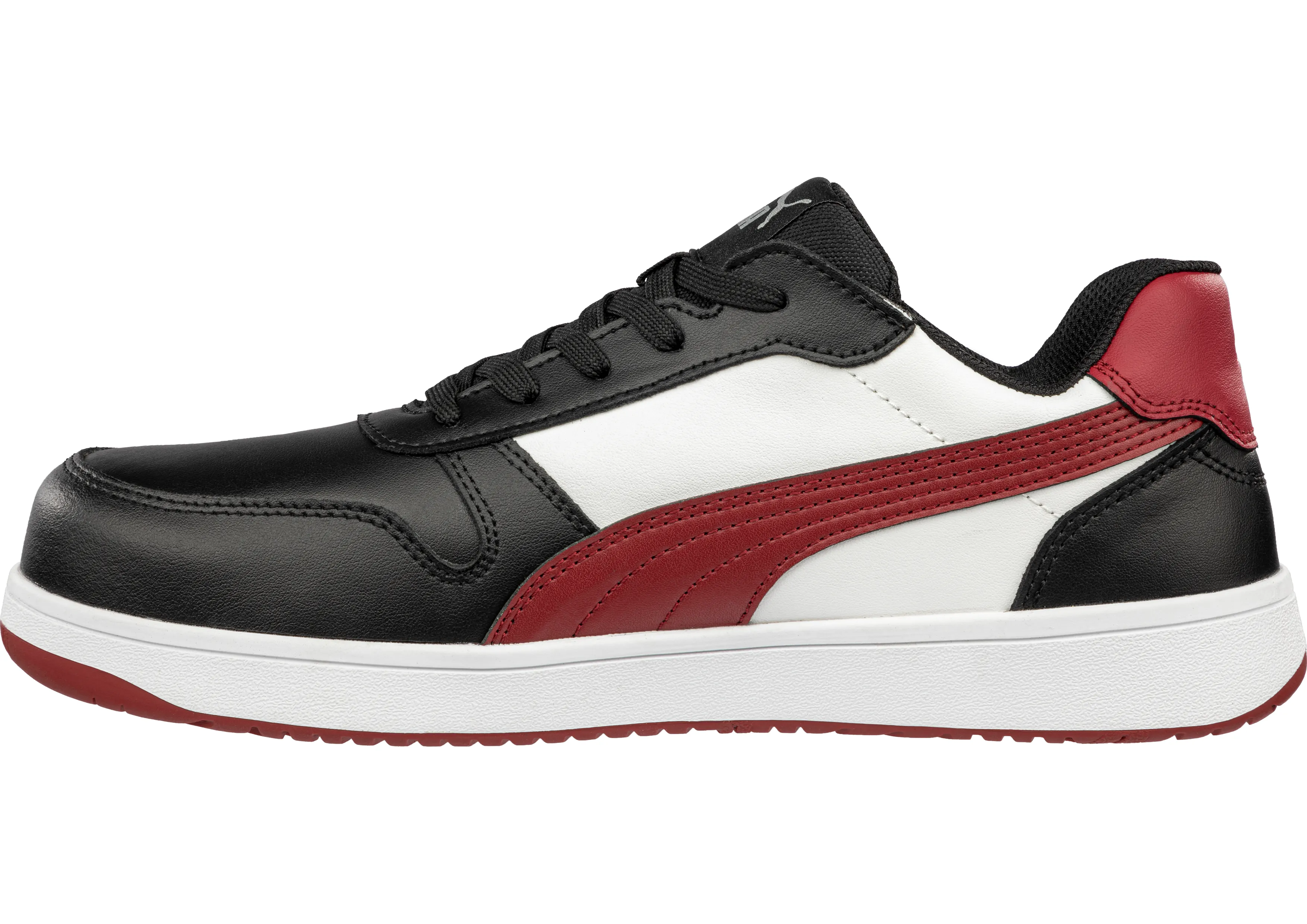 PUMA Frontcourt Low Red/Black (PUM640207) Asics Shoes No Tongue
