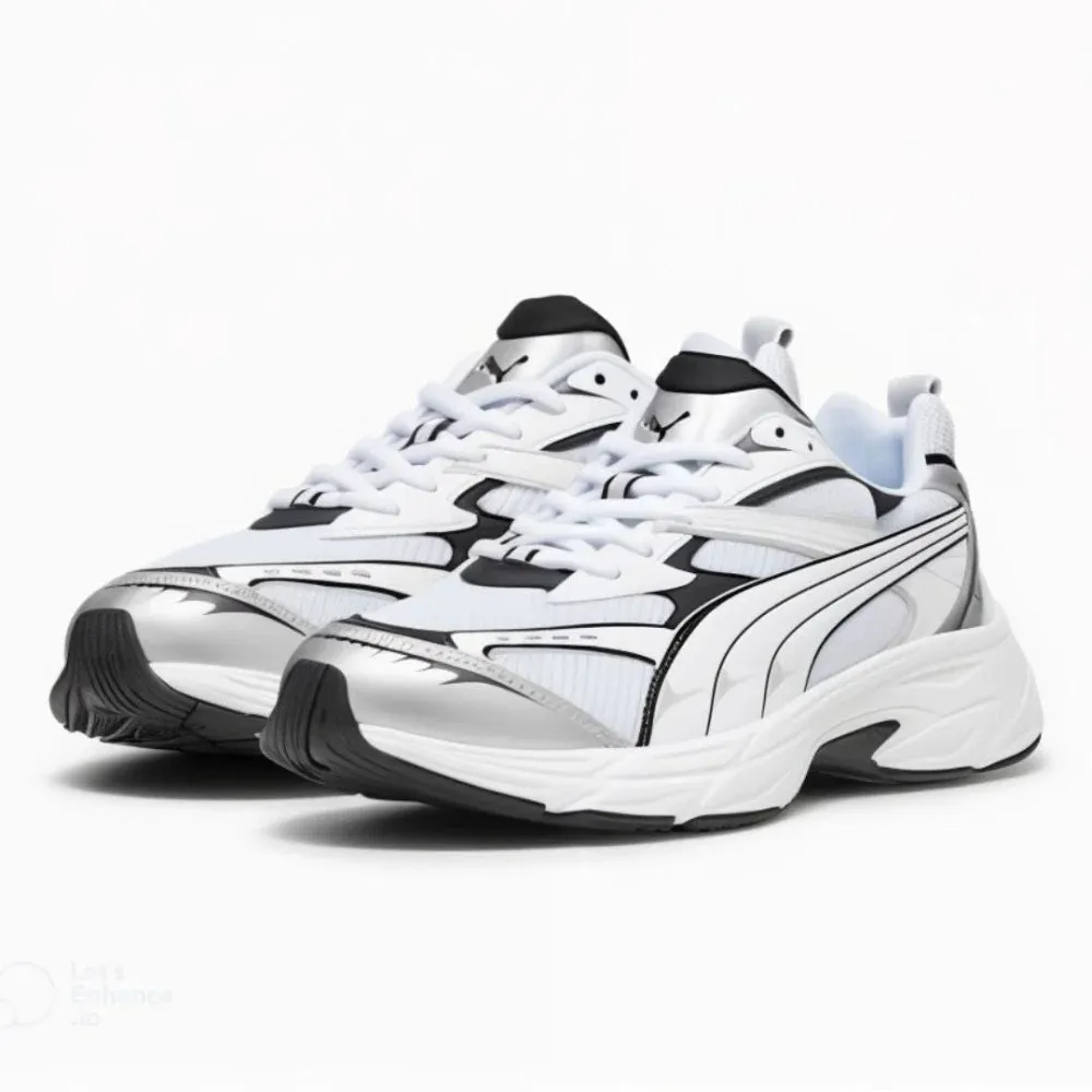 Asics Hiking Shoes PUMA Morphic Base Sneakers- WHTBLK