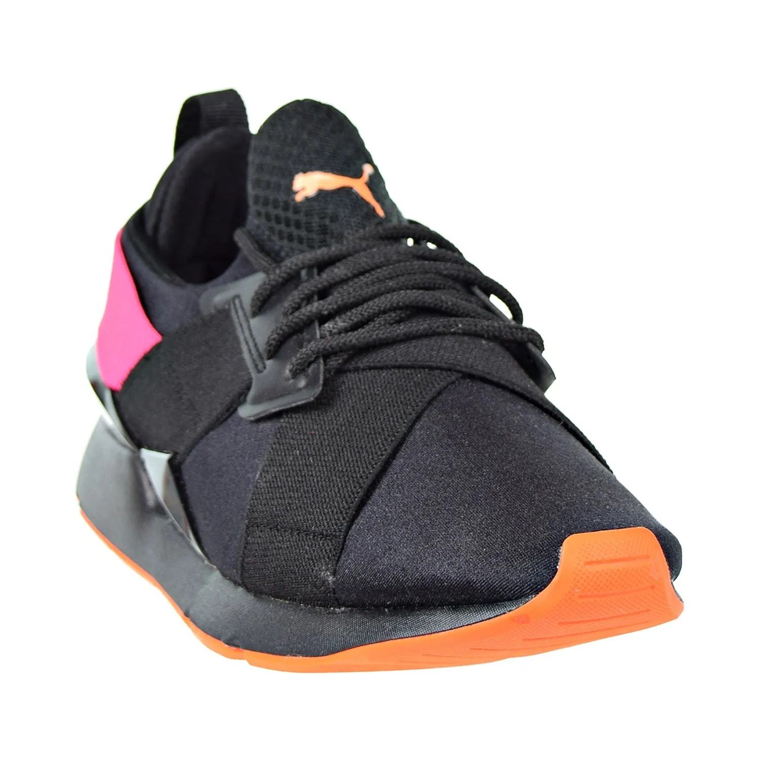 Puma Muse Chase Big Kids Shoes Puma Black/Knockout Pink Asics Nyc Running Shoes