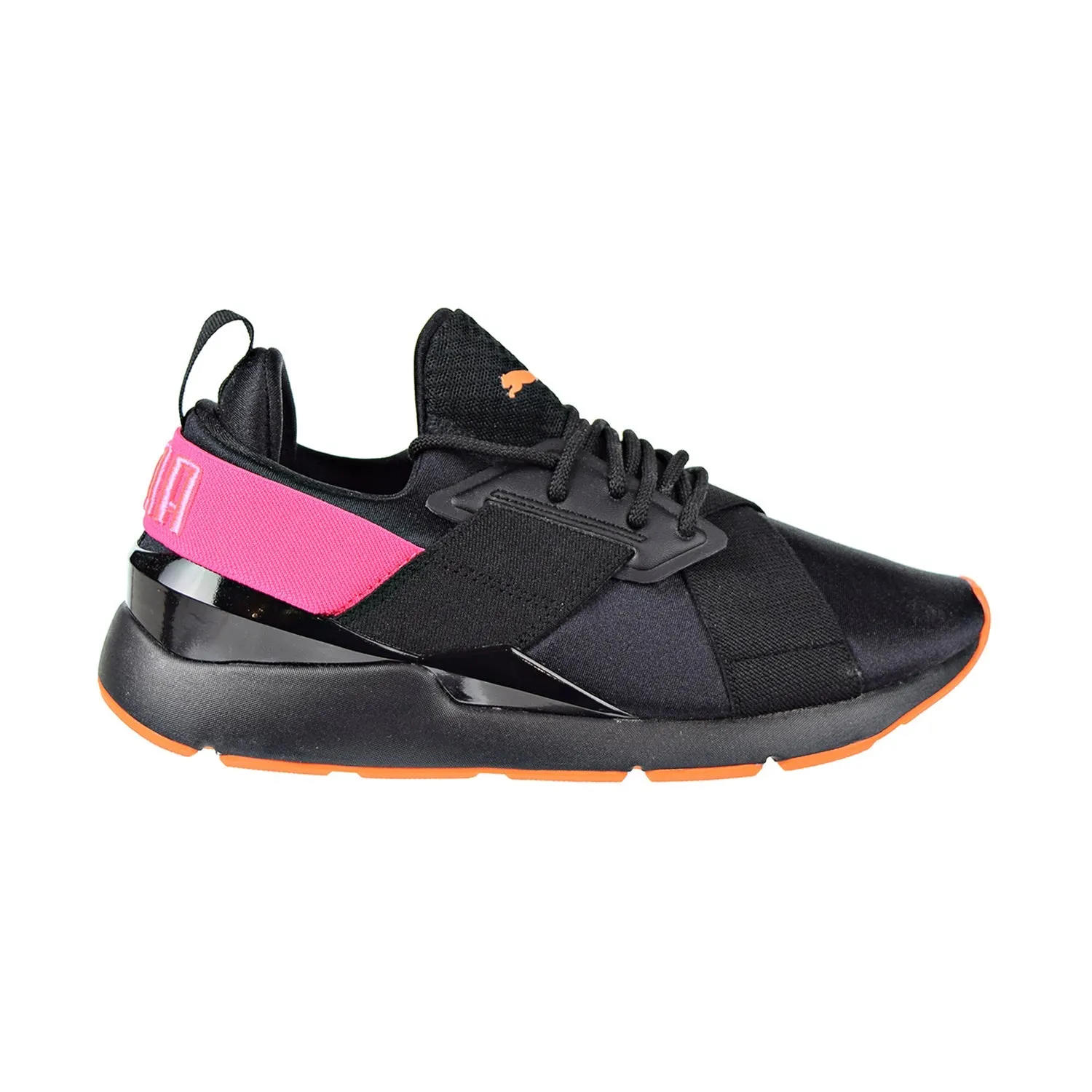 Puma Muse Chase Big Kids Shoes Puma Black/Knockout Pink Asics Sprinting Shoes