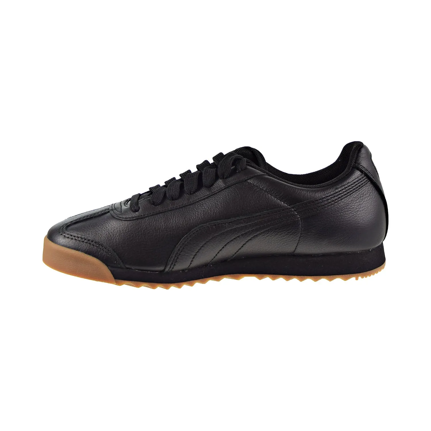 Puma Roma Classic Gum Men's Shoes Puma Black/Puma Team Gold Asics Haikyuu Volleyball Shoes