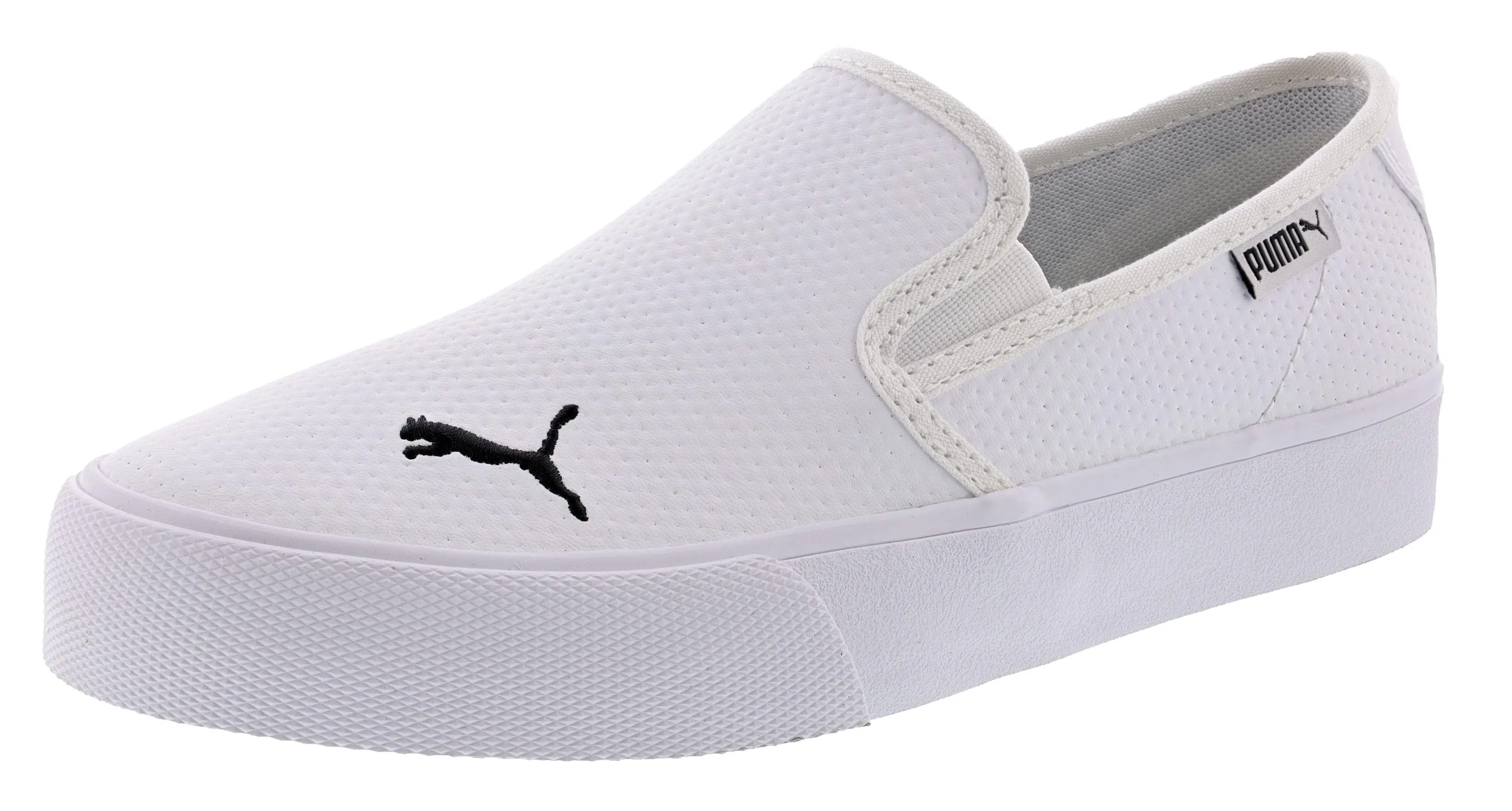 Asics 5k Running Shoes Puma Women's Bari Slip On Cat Leather Shoes