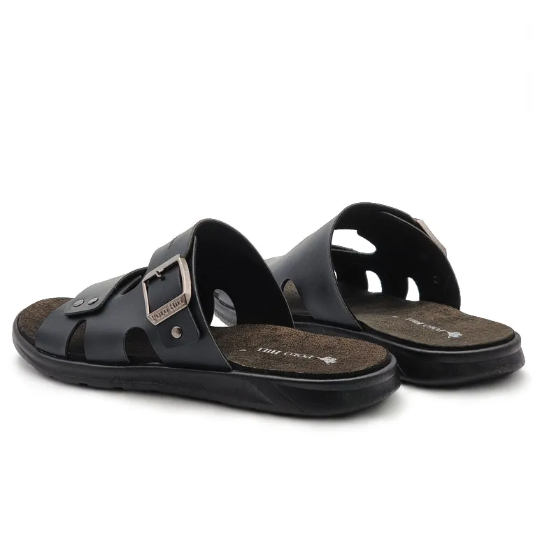 Pb Sandals Single Buckle Cut Out Slide Sandals