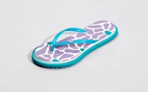 Flip Flops Dangling Printed Flip Flops : Lavender