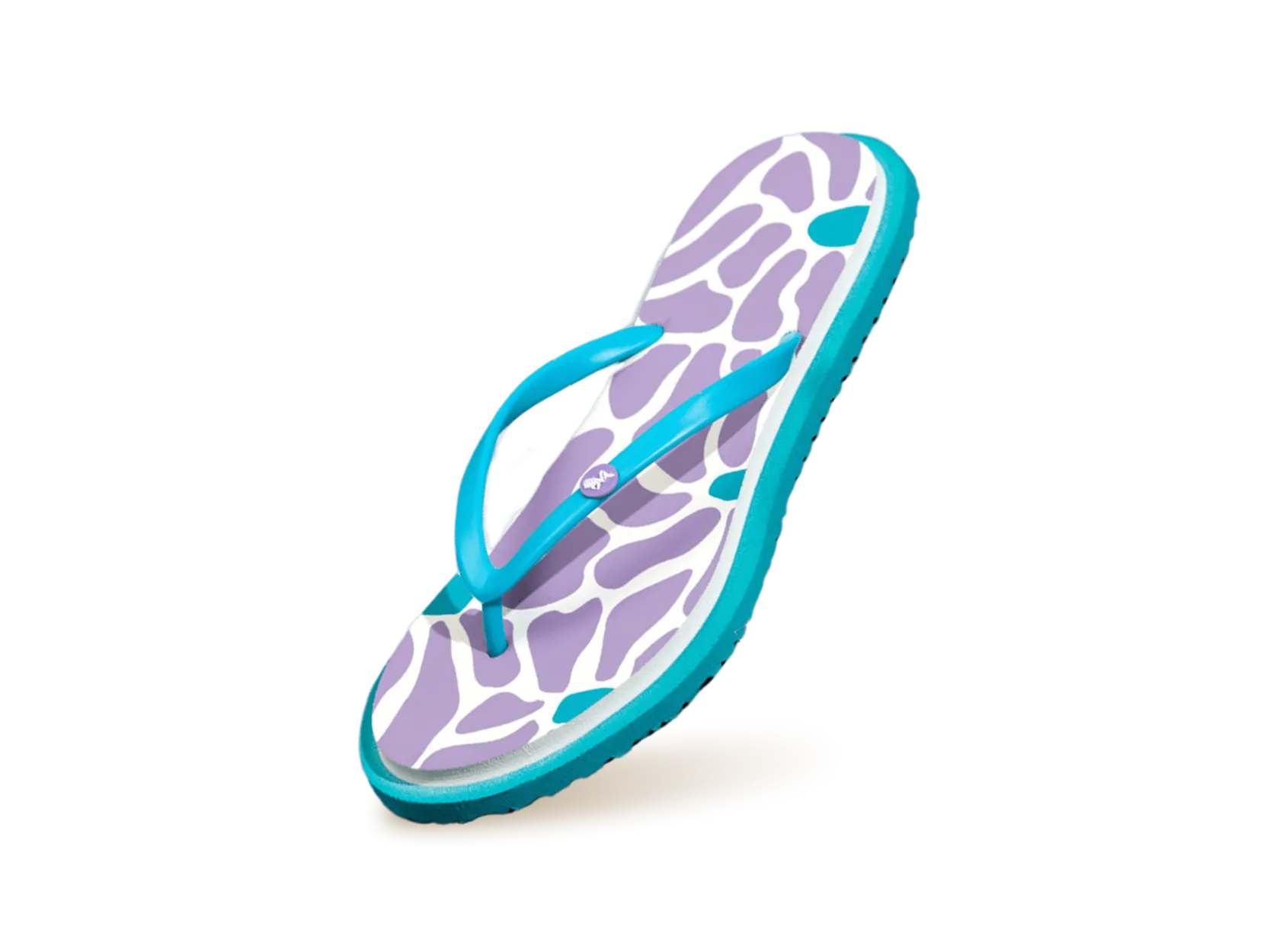 Best Flip Flops Plantar Fasciitis Printed Flip Flops : Lavender