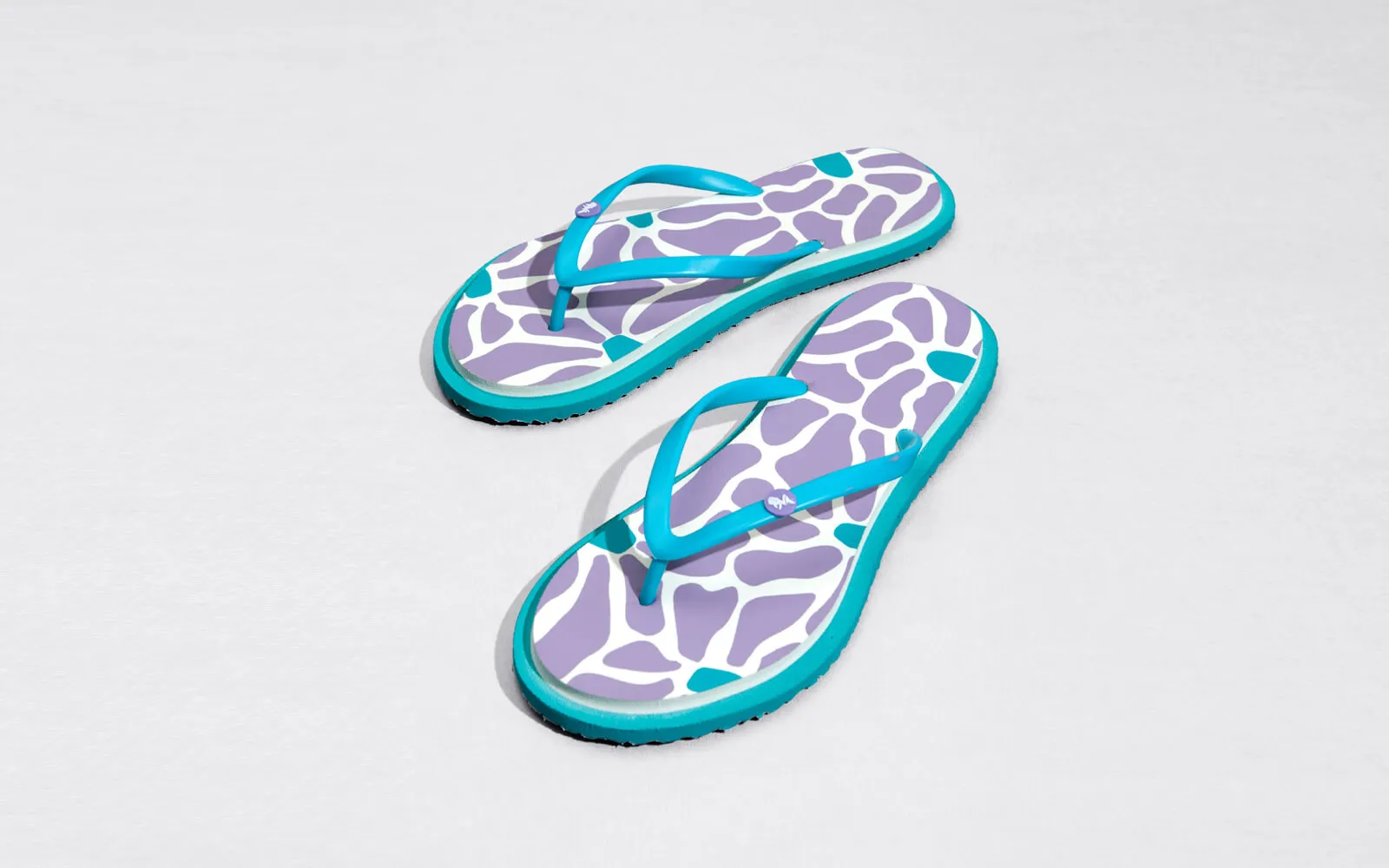 Printed Flip Flops : Lavender Flip Flops Orthopedic