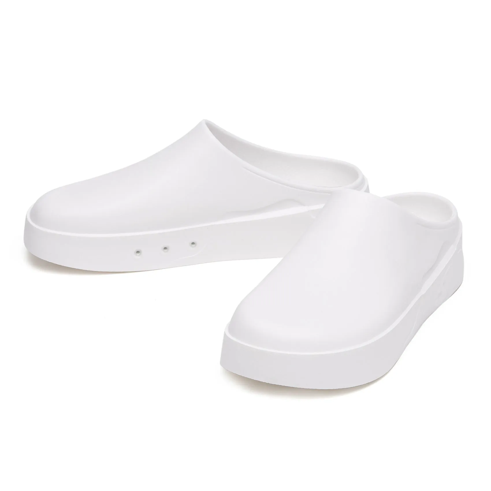 Pure White Tenerife Women Slip On Work Shoes Composite Toe