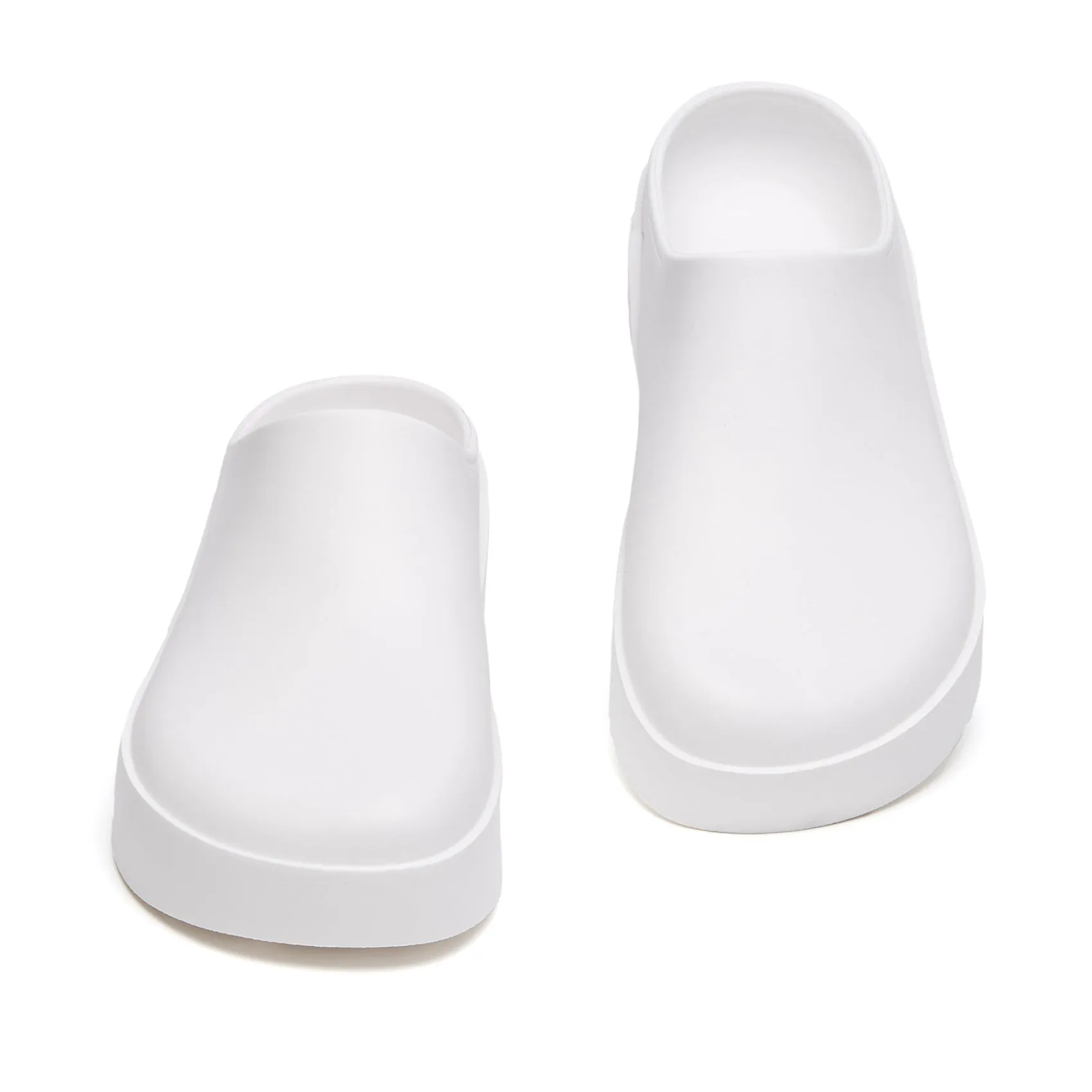 Pure White Tenerife Women Slip On Sneakers With Rhinestones