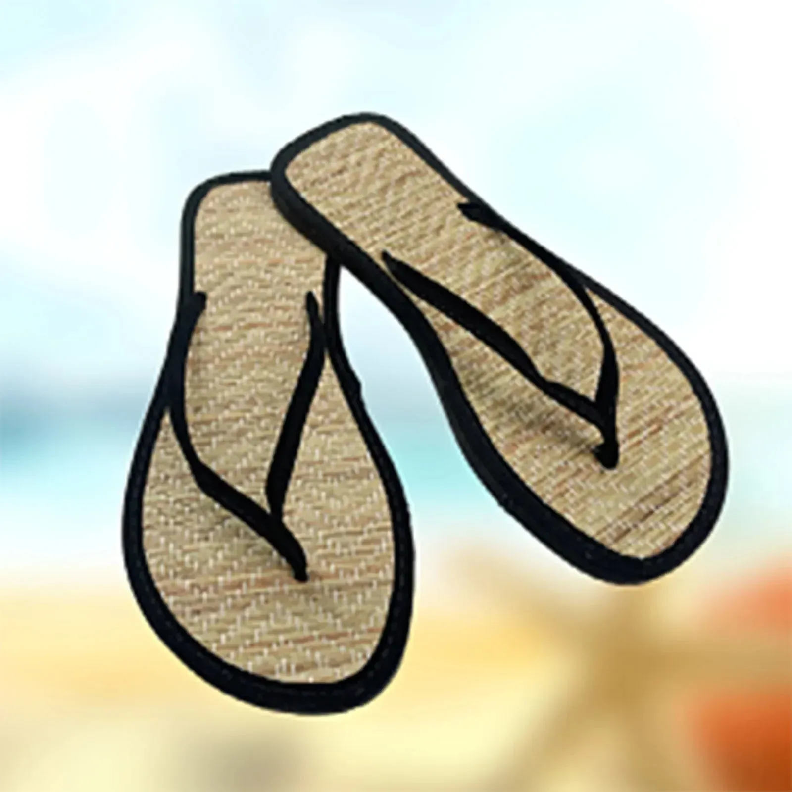 Summer Women Flat Flip-flops Slippers Comfortable Non-slip Sandals Bamboo Rattan Flip Flop Home Bathroom Fashion Slippers Hiking Flip Flops