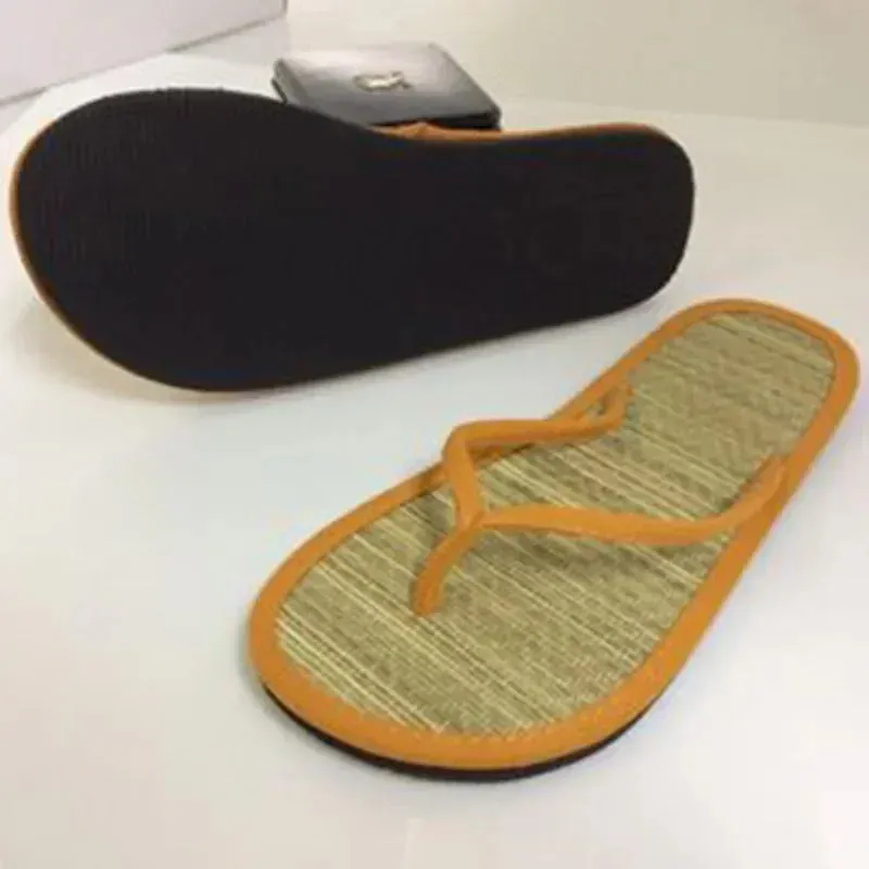 Flip Flops For People With Flat Feet Summer Women Flat Flip-flops Slippers Comfortable Non-slip Sandals Bamboo Rattan Flip Flop Home Bathroom Fashion Slippers