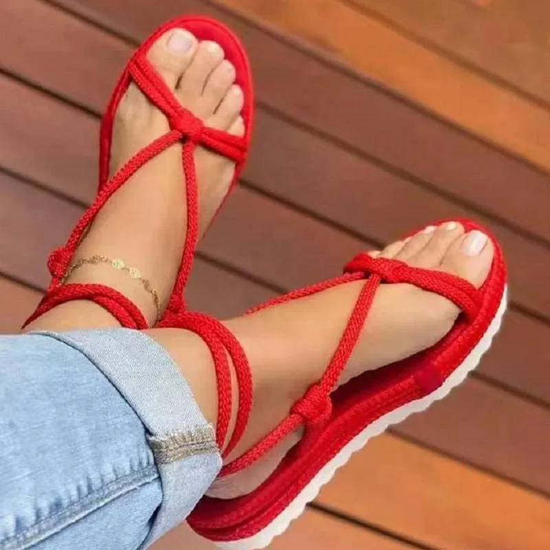 Purpdrank - Women Sandals Summer 2023 Beach Shoes For Women Flat Heels Sandals Platform Sandalias Mujer Elegant Woman Heeled Shoes Female Sandals Casual Comfort