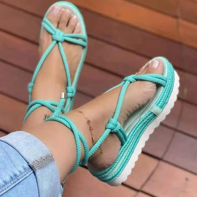 Purpdrank - Women Sandals Summer 2023 Beach Shoes For Women Flat Heels Sandals Platform Sandalias Mujer Elegant Woman Heeled Shoes Female Ufo Sandals