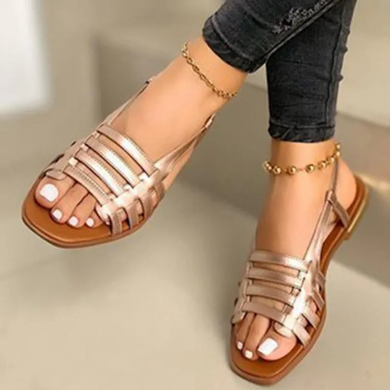 Sale Sandals Uk Purpdrank - Women Shoes Vintage Roman Platform Women Sandals Summer Buckle Causal Solid Durable Ladies Sandals Outdoor Rubber Footwear Femme