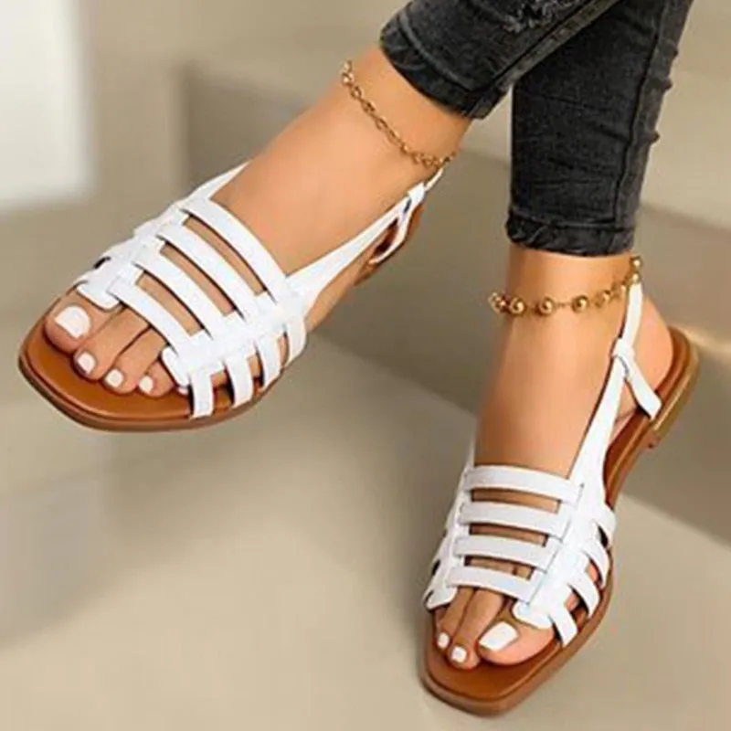 Sandals Royal Purpdrank - Women Shoes Vintage Roman Platform Women Sandals Summer Buckle Causal Solid Durable Ladies Sandals Outdoor Rubber Footwear Femme