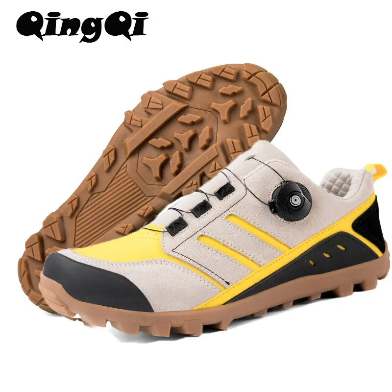 QQ-TB181 Mens Cycl MTB Shoes High Quality Cycling Shoes Hiking Gravel Road Bicycle Sneakers for Men Tenis Masculino Size39-50 Basic Flat Shoes