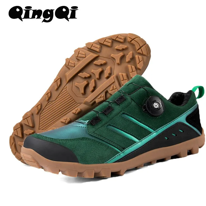 Flat Sequin Shoes QQ-TB181 Mens Cycl MTB Shoes High Quality Cycling Shoes Hiking Gravel Road Bicycle Sneakers for Men Tenis Masculino Size39-50